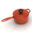 3D "Le Creuset saucepans Kitchen accessories" - Collection