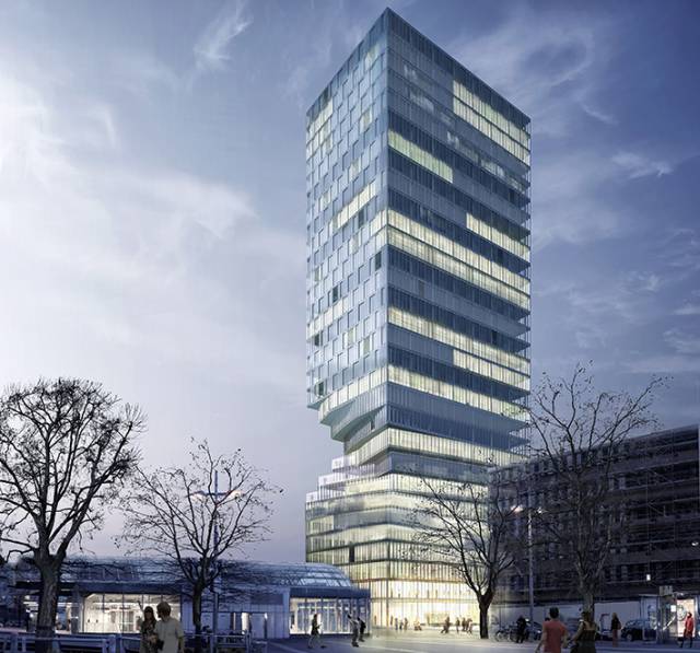 Turm Mit Taille tower by MVRDV, Vienna, Austria