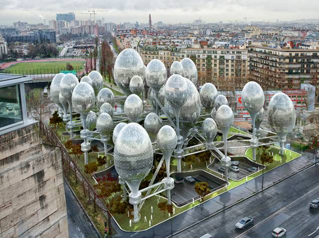 Futuristic pod city by Planning Korea, Paris, France