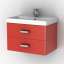 3D "Bathroom set mirror sink aquton Amerina" - Sanitary Ware Collection
