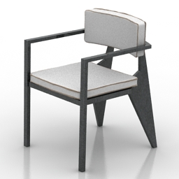 armchair cadeira rick style 3D Model Preview #3c513f85