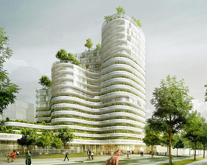 ZAC EuroNantes, Block 1C, Nantes, France