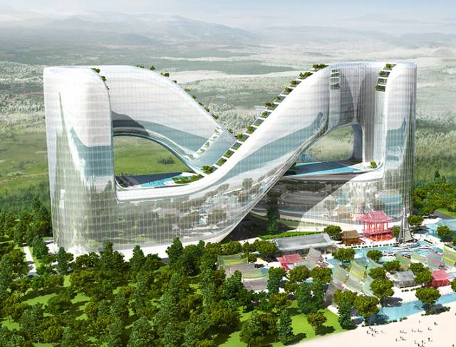 Resort hotel for 2018 Winter Olympics, PyeongChang, South Korea