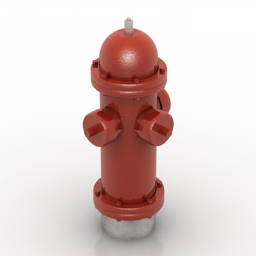 3D Fire Hydrant preview
