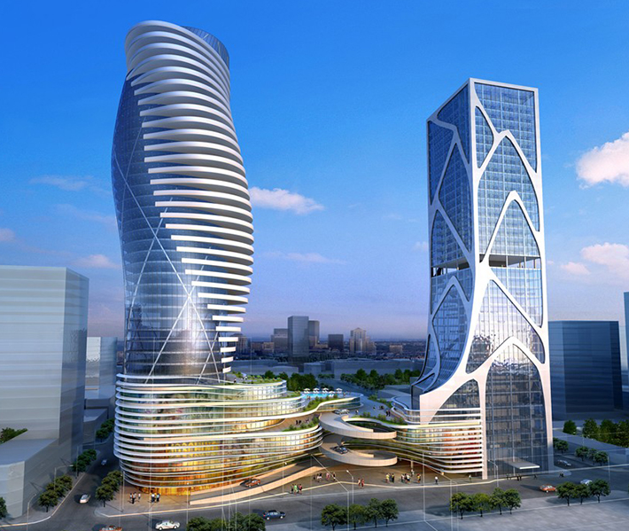 Mixed-use Center by Coop Himmelb(l)au, Baku, Azerbaijan