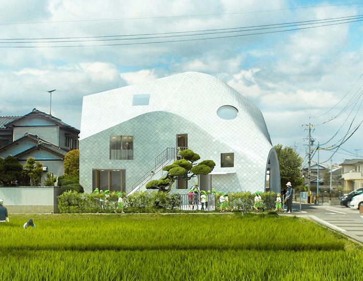 'Clover House' kindergarten by MAD, Okazaki, Japan