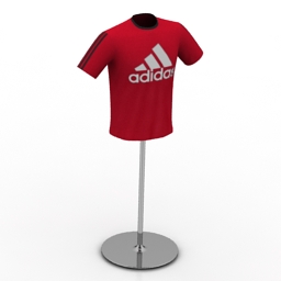 mannequin shirt adidas 3D Model Preview #0e3e475e