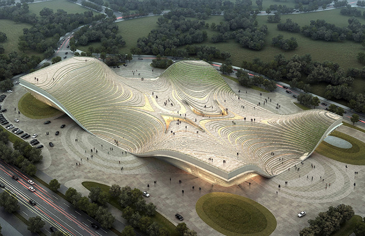 Exhibition Plaza by Kuanlu Architects, Otog, Mongolia