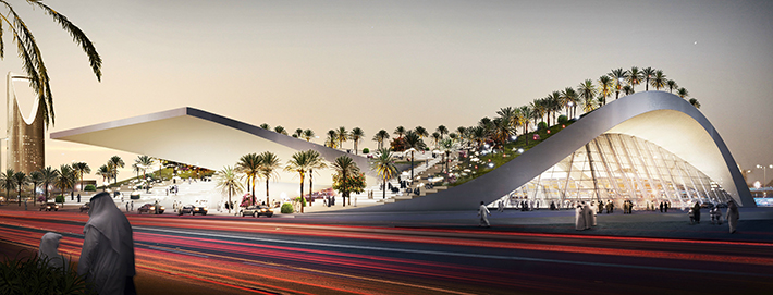 Olaya Metro Station, Riyadh, Saudi Arabia