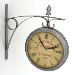 clock old london station kare street 3D Model Preview #4628116a