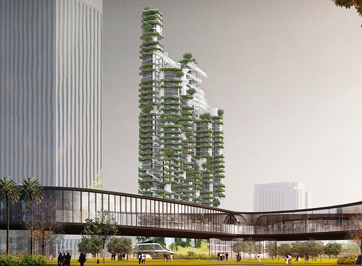 'Cloud Corridor' by MAD Architects, Los Angeles, USA