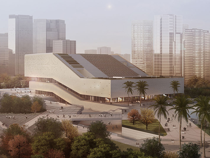 Guangzhou city museum by gmp Architekten, Guangzhou, China