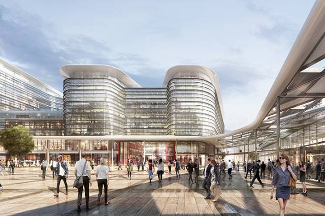 Central bus station by Foster + Partners, Cardiff, Wales