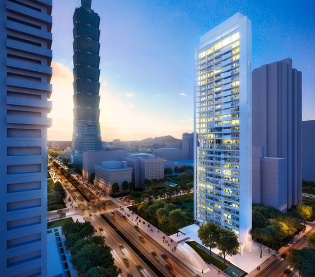 CDC '55 Timeless' Tower by Richard Meier, Taipei, Taiwan