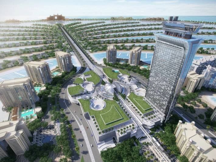 Palm Tower in Palm Jumeirah, Dubai, United Arab Emirates