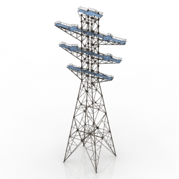 3D Transmission tower preview