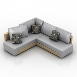 Sofa N151115 3d Model Gsm 3ds Max For Interior 3d