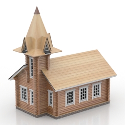 house wood tower 3D Model Preview #a1867d18