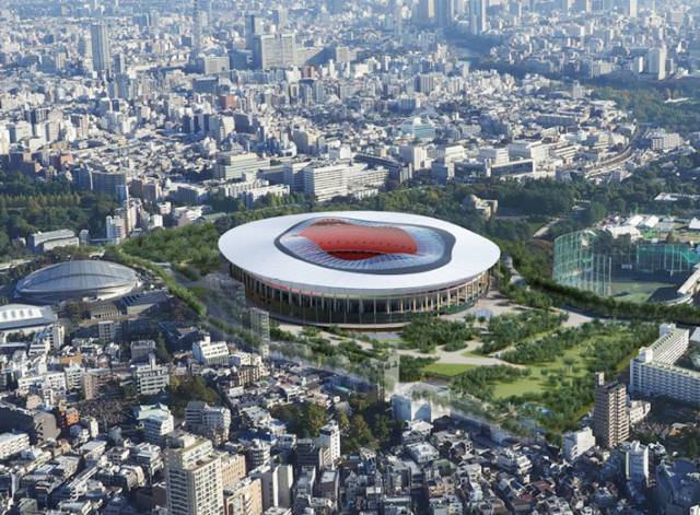 Tokyo Olympic Stadium by Toyo Ito, Tokyo, Japan