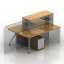 3D "Office corner table" - Interior Collection