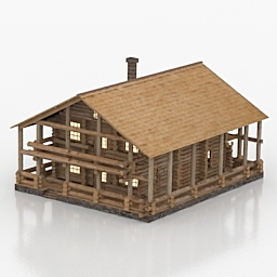 house wooden 04 3D Model Preview #cd3e7d12