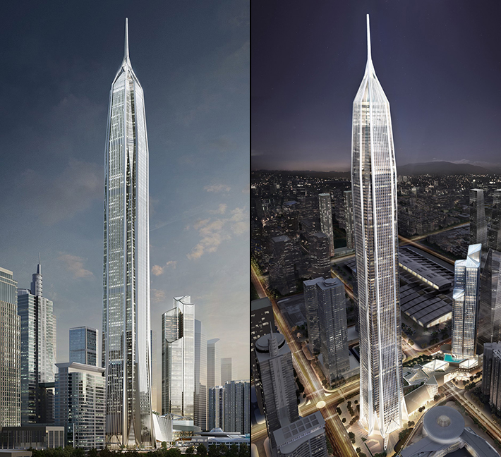 Ping An Finance Centre by Kohn Pedersen Fox, Shenzhen, China