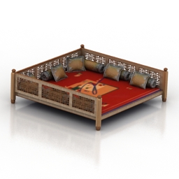 Download 3D Trestle bed