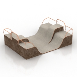 skateboard ramp 3D Model Preview #b2361912
