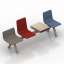 3D "Alki Laia Seating Beam Bench and Chairs" - Interior Collection