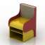 3D "Pkolino Klick Desk Chair Set Red Childrensroom" - Interior Collection