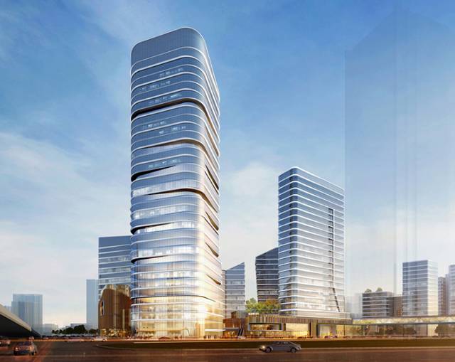 Shanghai mixed-use development by Goettsch Partners, China