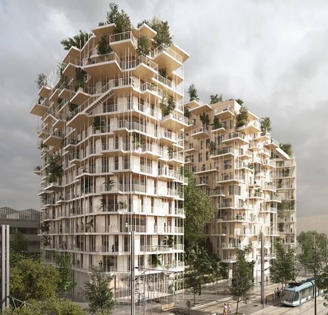 'Canopia' mixed-use towers, Bordeaux, France