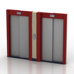 Doors Elevator N040416 3d Model Gsm 3ds Max For Interior