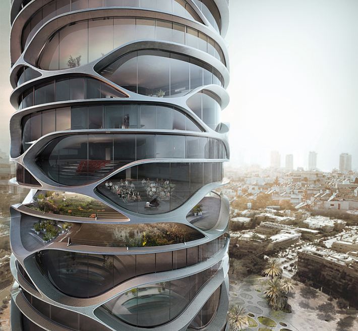 Gran Mediterraneo mixed-use tower, Tel Aviv, Israel