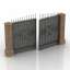 3D "Iron gate and forged fence" - Interior Collection