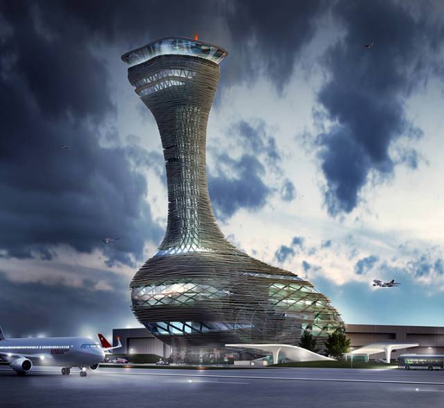 Airport Traffic Control Tower by RMJM Group, Istanbul, Turkey