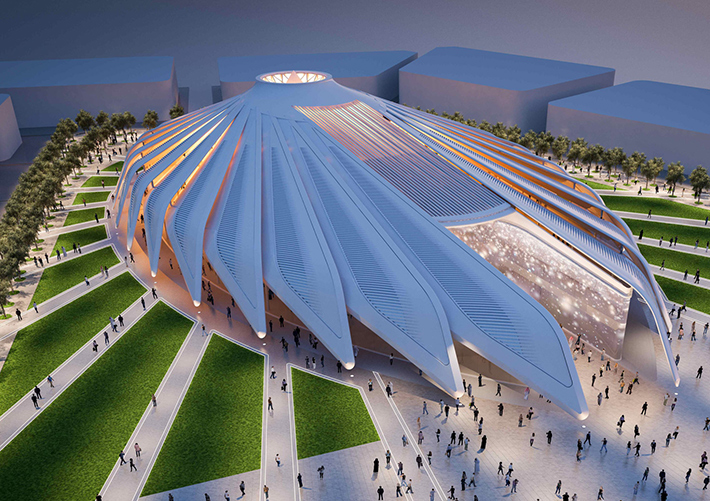 UAE Pavilion at the Dubai World Expo 2020 by Santiago Calatrava