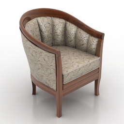 armchair classic 3D Model Preview #9d24798a