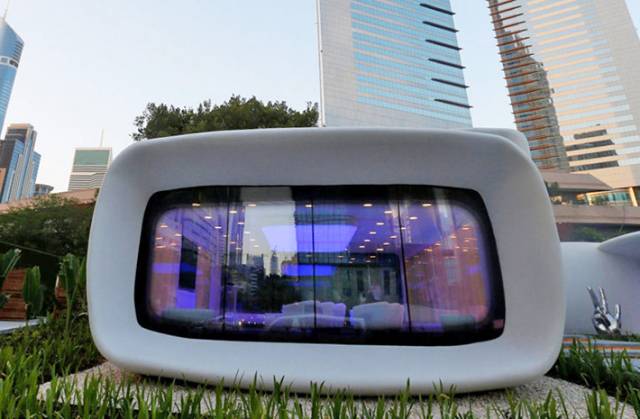 World's first 3D-printed office building, Dubai, UAE