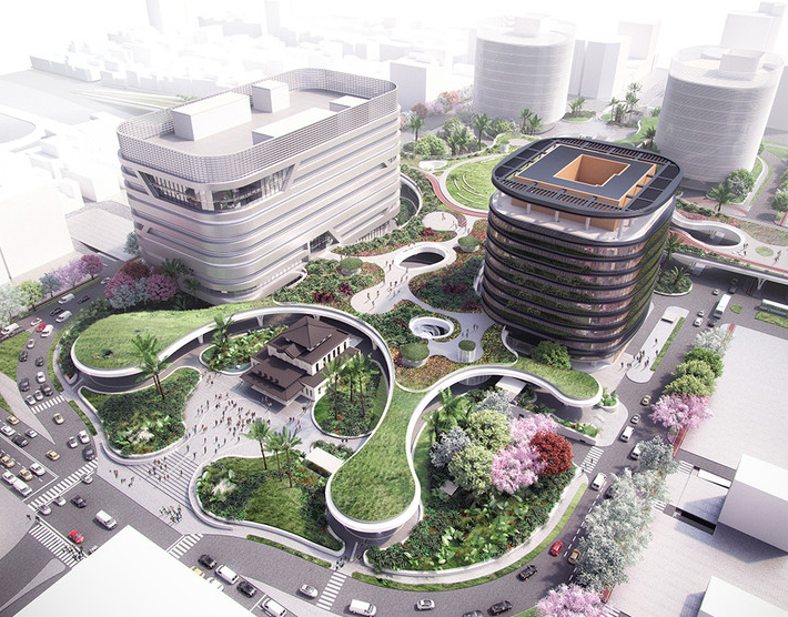 Kaohsiung Station by Mecanoo Architecten, Taiwan
