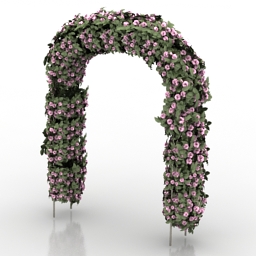 Flower Arch 3d Model Free Download