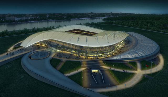 2018 World Cup stadium by Populous, Rostov, Russia