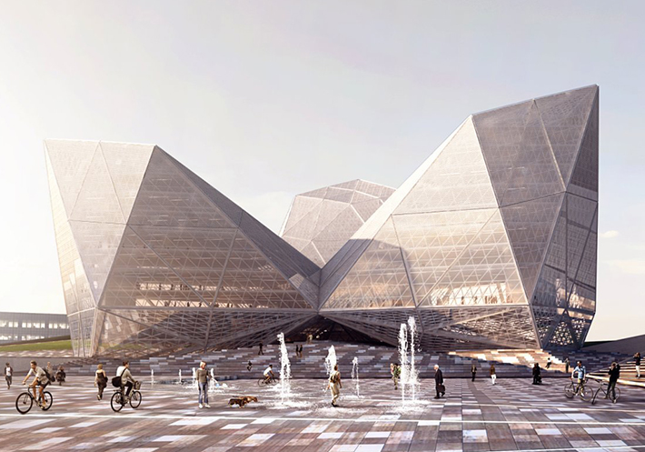 'Synthetic Publics' city hall by OPT, Tekirdag, Turkey