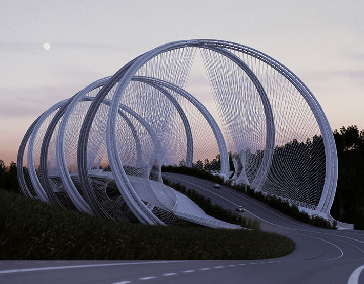 San Shan Bridge for the Olympic Winter Games 2022, Beijing, China