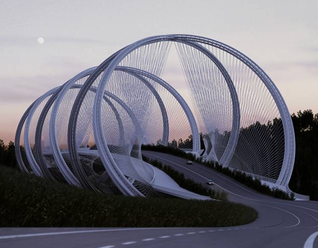 San Shan Bridge for the Olympic Winter Games 2022, Beijing, China