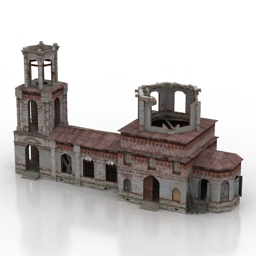 temple abandoned 3D Model Preview #1bfa9084
