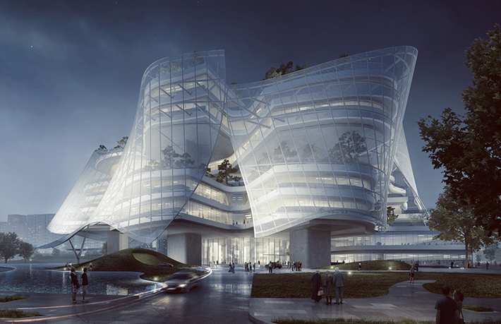 Xinhee Design Center by  MAD Architects, Xiamen, China