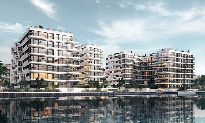 WAVE residential complex by GRAFT studio, Berlin, Germany