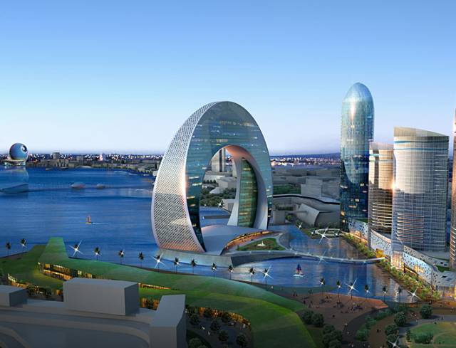 Crescent Hotel by DSA Architects International, Baku, Azerbaijan