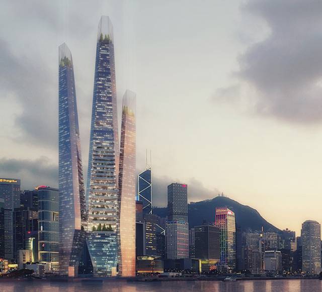 Arcology skyscraper by WestonWilliamson + Partners, Hong Kong